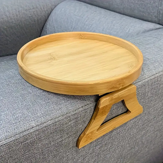 Bamboo Armrest Tray Table