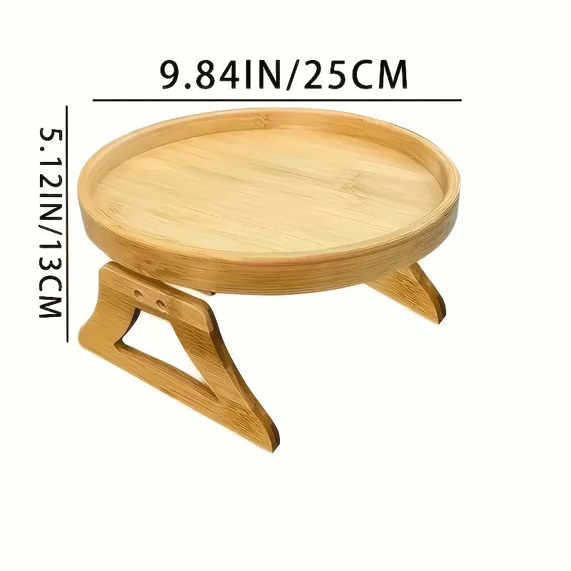 Bamboo Armrest Tray Table