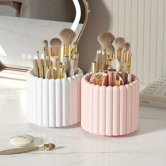 Rotating Makeup Brush Holder Organizer