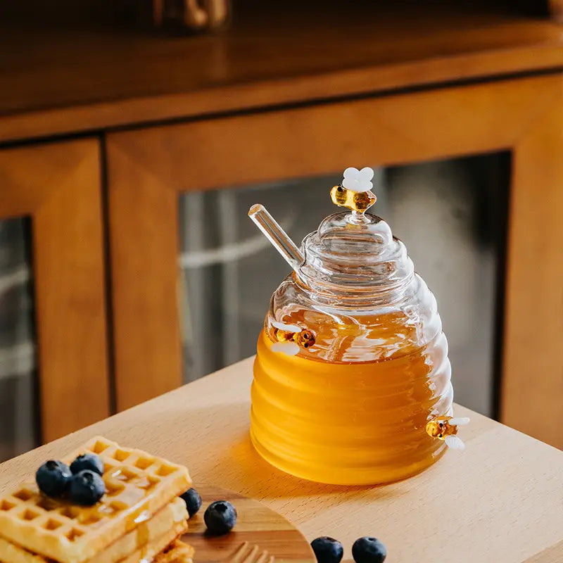 Glass Honey Jar