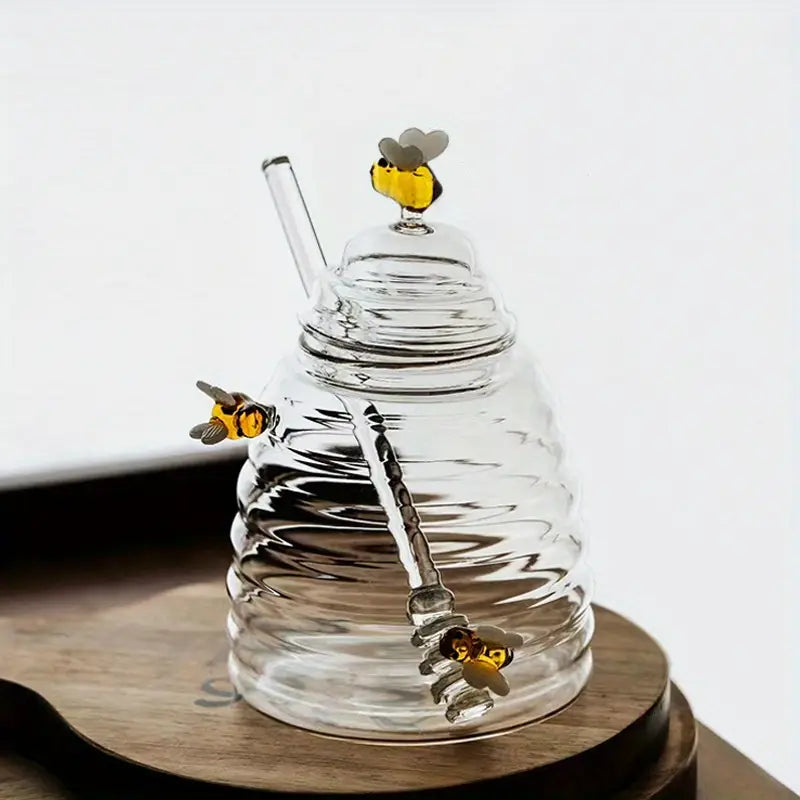 Glass Honey Jar