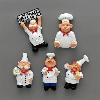 Six Chef Magnets