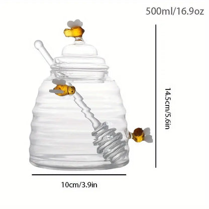 Glass Honey Jar