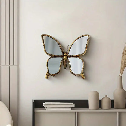 Elegant Gold Framed Butterfly & Dragonfly Wall Decor