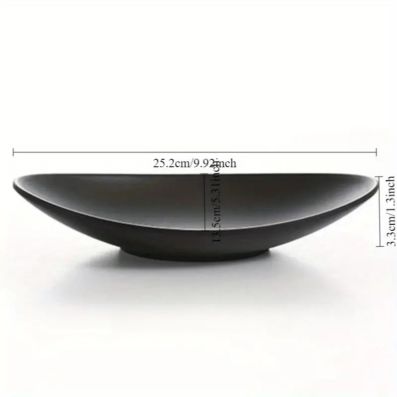 Oval Black Tray