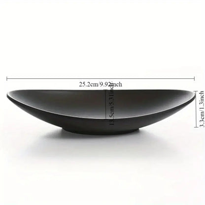 Oval Black Tray