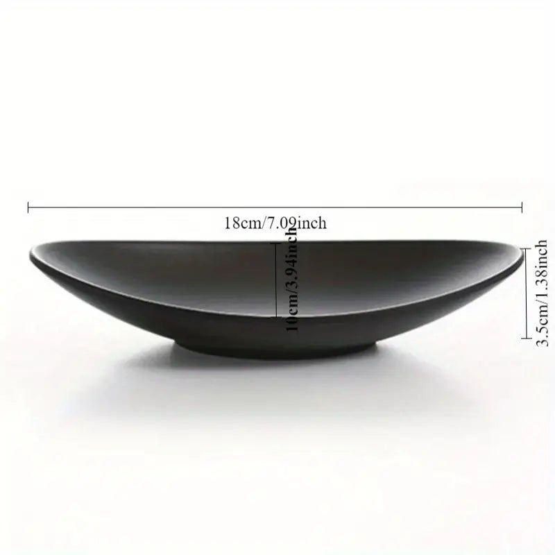 Oval Black Tray